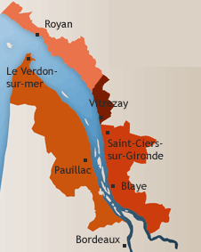 La carte de l'estuaire