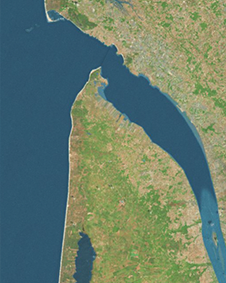 La carte de l'estuaire